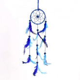 Handmade premium metal dreamcatcher wall art, featuring feathers and beads, showcasing Native Indian culture
